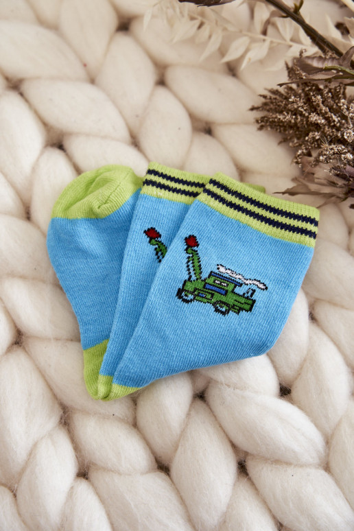Chaussettes en coton pour enfants à motifs 5 pcs. Couleurs différentes