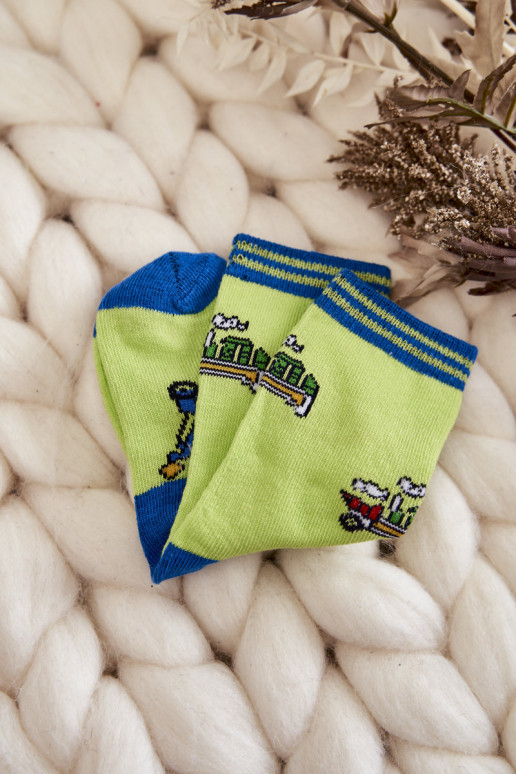 Chaussettes en coton pour enfants à motifs 5 pcs. Couleurs différentes Chaussettes en coton pour enfants à motifs 5 pcs. Couleurs différentes