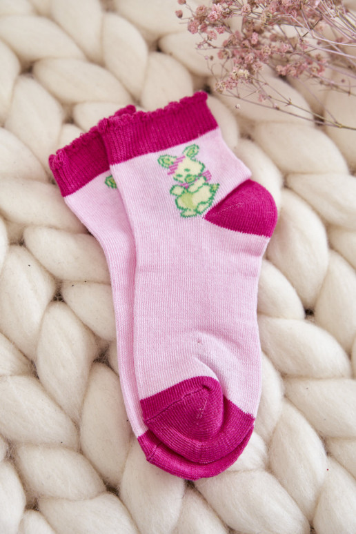 Chaussettes exclusives avec lapins 5 pcs. Couleurs différentes
