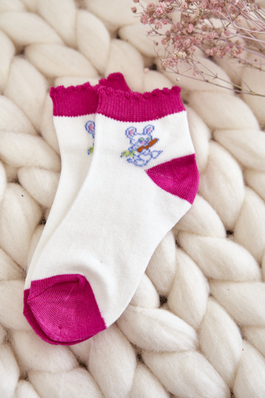 Chaussettes exclusives avec lapins 5 pcs. Couleurs différentes Chaussettes exclusives avec lapins 5 pcs. Couleurs différentes