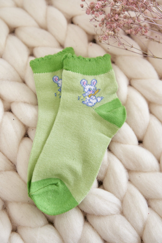 Chaussettes exclusives avec lapins 5 pcs. Couleurs différentes Chaussettes exclusives avec lapins 5 pcs. Couleurs différentes