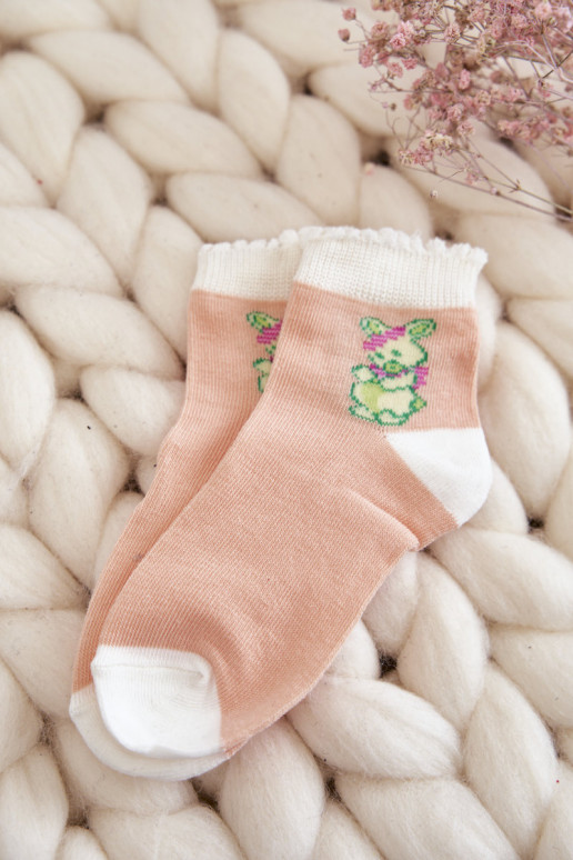 Chaussettes exclusives avec lapins 5 pcs. Couleurs différentes