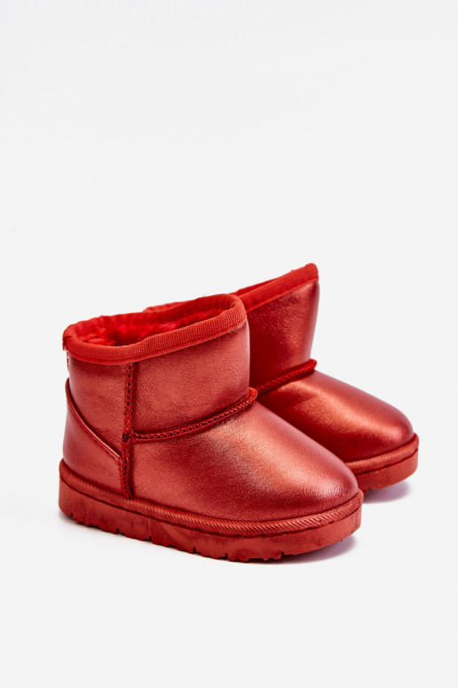 Bottes de neige chaudes pour enfants de couleur rouge Scooby Bottes de neige chaudes pour enfants de couleur rouge Scooby