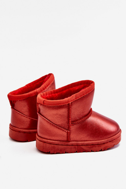 Bottes de neige chaudes pour enfants de couleur rouge Scooby Bottes de neige chaudes pour enfants de couleur rouge Scooby
