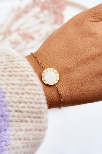 Bracelet de couleur or rose blanc