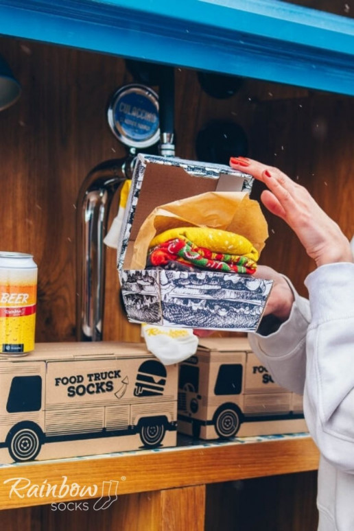 Set de chaussettes Food Truck Socks Box 3 paires