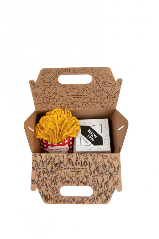 4 paires de chaussettes colorées dans une boîte 4 paires de chaussettes colorées dans une boîte