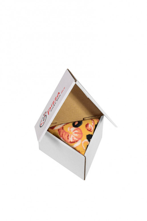 Chaussettes colorées en boîte 1 paire Pizza