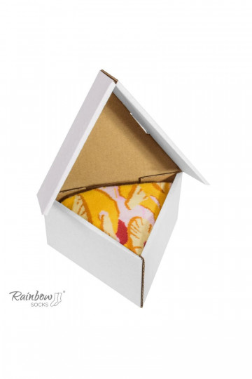 Chaussettes colorées en boîte 1 paire Pizza