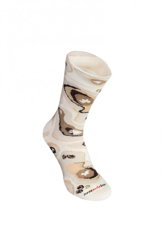 Chaussettes colorées dans une boîte Pizza 4 paires Chaussettes colorées dans une boîte Pizza 4 paires