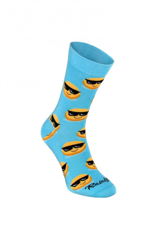 3 paires de chaussettes colorées dans une boîte