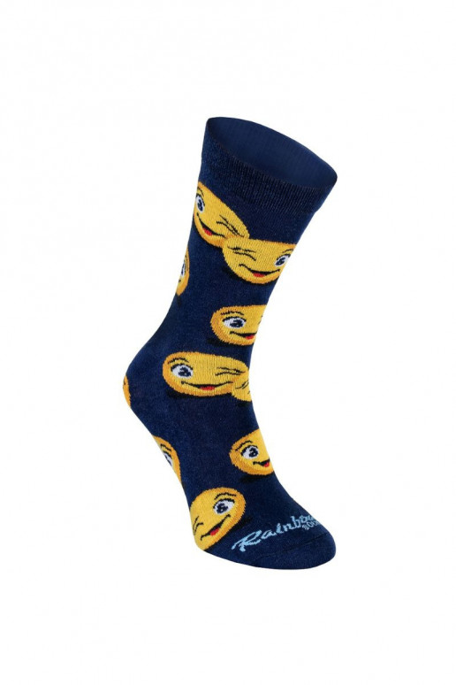 3 paires de chaussettes colorées dans une boîte