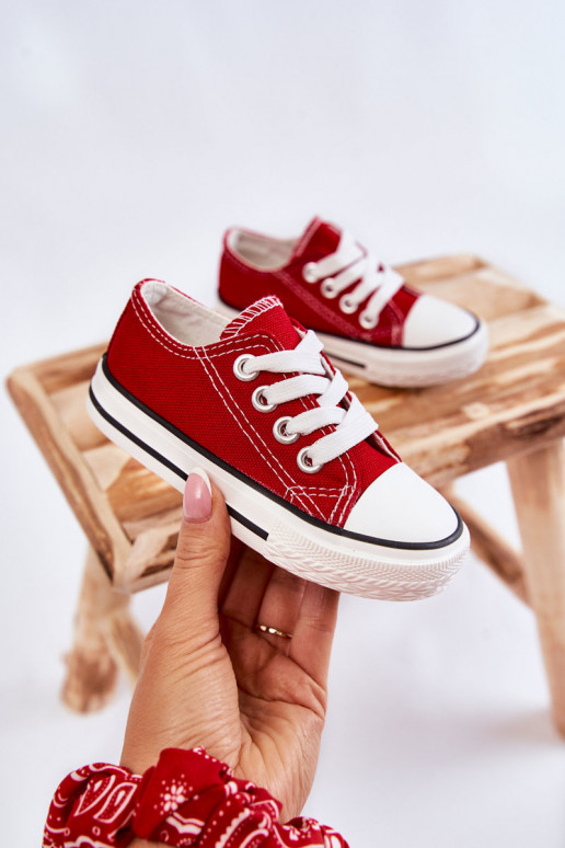 Chaussures de sport classiques pour enfants de couleur rouge Filemon