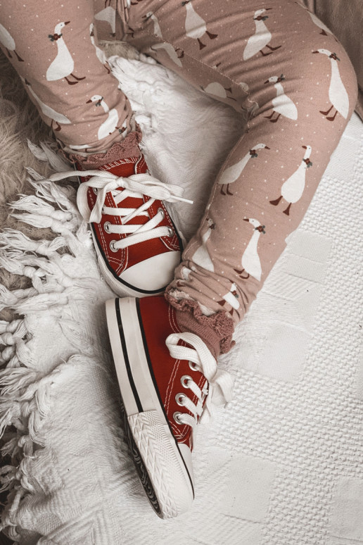 Chaussures de sport classiques pour enfants de couleur rouge Filemon Chaussures de sport classiques pour enfants de couleur rouge Filemon