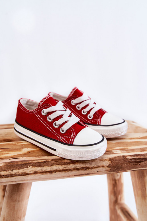 Chaussures de sport classiques pour enfants de couleur rouge Filemon