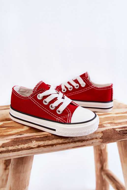 Chaussures de sport classiques pour enfants de couleur rouge Filemon