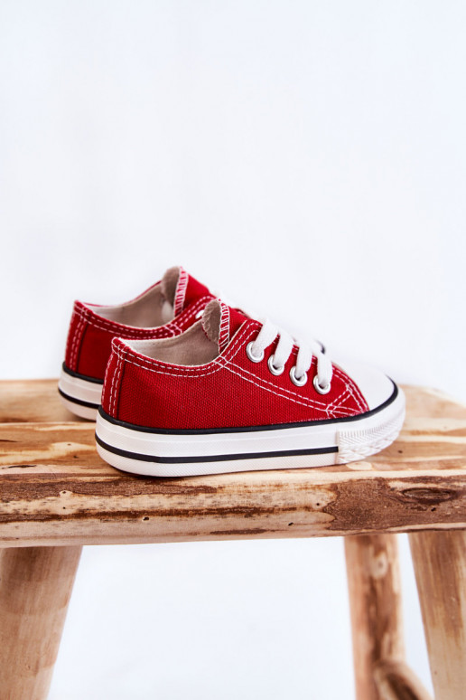 Chaussures de sport classiques pour enfants de couleur rouge Filemon