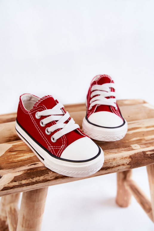Chaussures de sport classiques pour enfants de couleur rouge Filemon