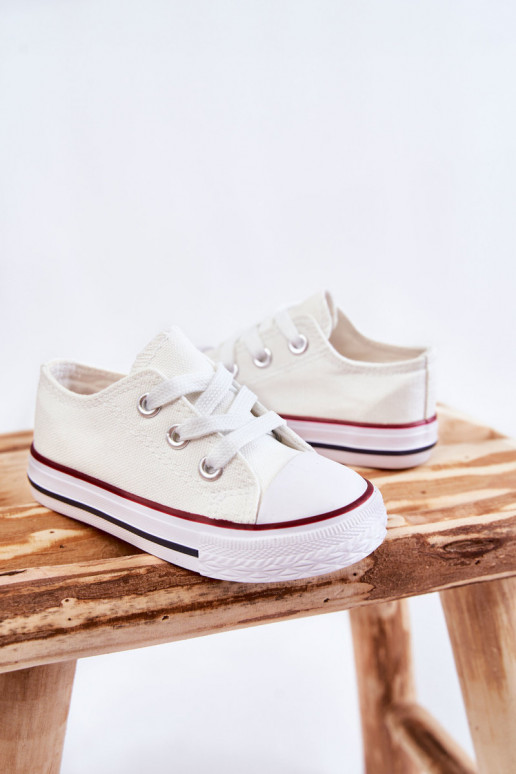 Chaussures de sport classiques pour enfants de couleur blanche Filemon
