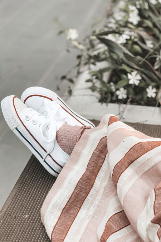 Chaussures de sport classiques pour enfants de couleur blanche Filemon