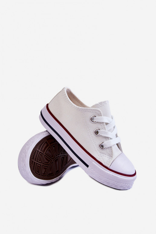 Chaussures de sport classiques pour enfants de couleur blanche Filemon