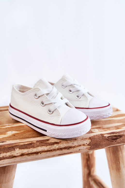 Chaussures de sport classiques pour enfants de couleur blanche Filemon