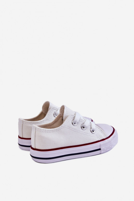 Chaussures de sport classiques pour enfants de couleur blanche Filemon