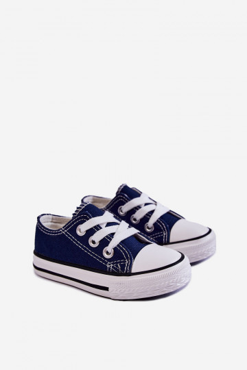 Chaussures de sport classiques pour enfants de couleur bleu foncé Filemon