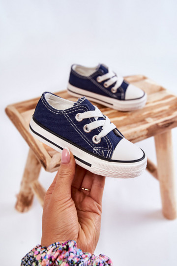 Chaussures de sport classiques pour enfants de couleur bleu foncé Filemon 2