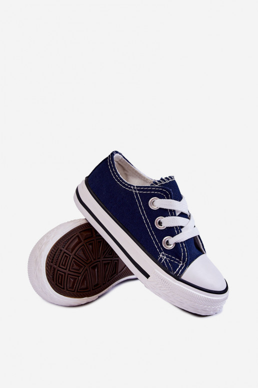 Chaussures de sport classiques pour enfants de couleur bleu foncé Filemon