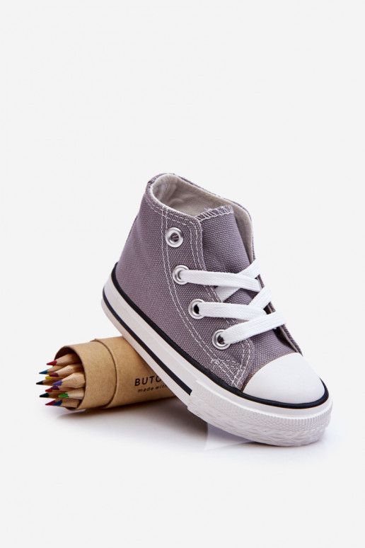 Chaussures à semelles pour enfants, grises Filemon