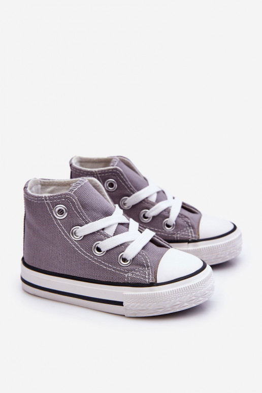 Chaussures à semelles pour enfants, grises Filemon