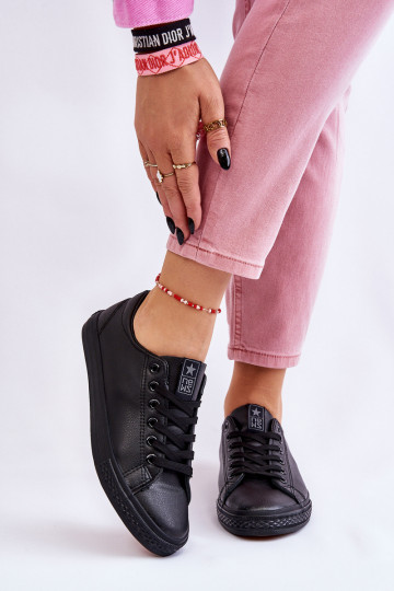 avec des brides Chaussures décontractées modèle classique de couleur noire Misima 2