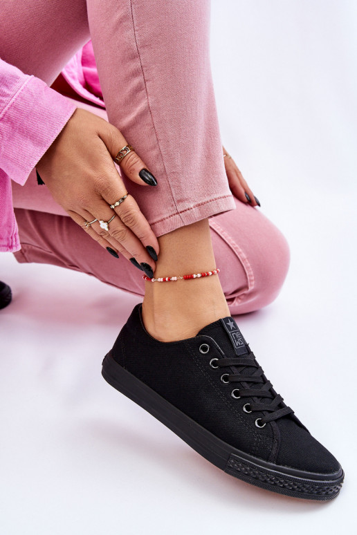 avec lanières Chaussures de loisirs modèle Classique de couleur noire Eleya