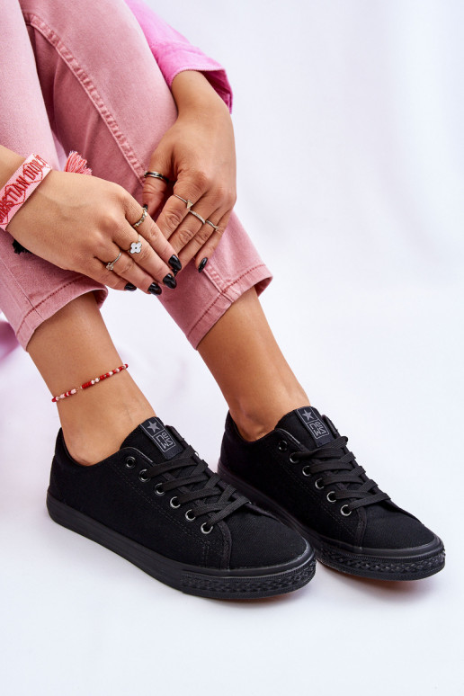 avec lanières Chaussures de loisirs modèle Classique de couleur noire Eleya