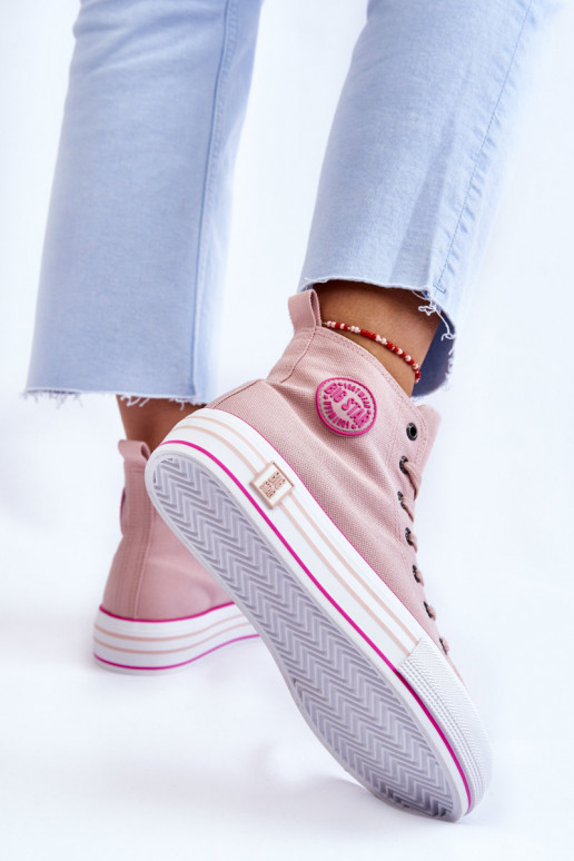 chaussures casual avec plateforme Big Star LL274186 rose chaussures casual avec plateforme Big Star LL274186 rose