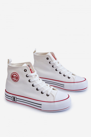 chaussures casual avec plateforme Big Star LL274185 couleur blanche