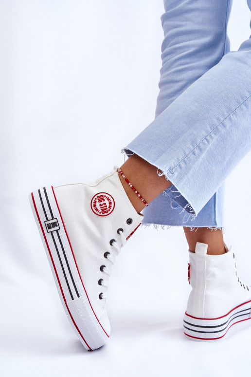 chaussures casual avec plateforme Big Star LL274185 couleur blanche