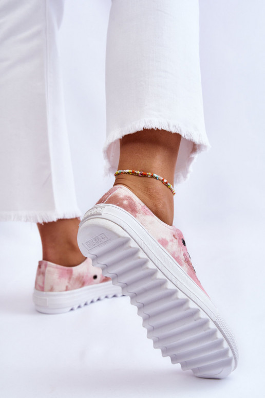 baskets à semelle plate Big Star LL274044 couleur rose-beige baskets à semelle plate Big Star LL274044 couleur rose-beige