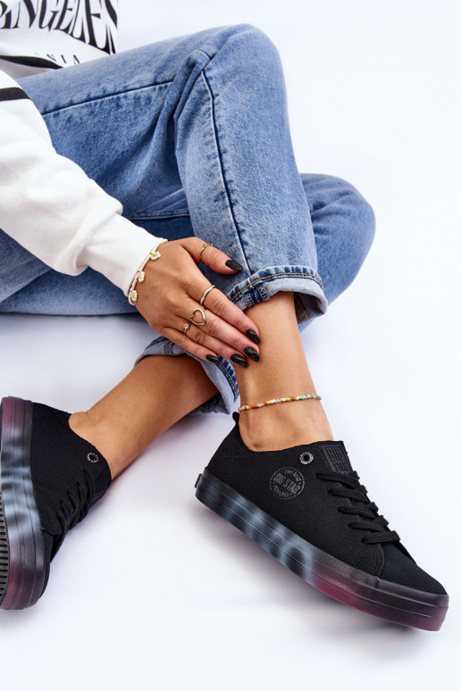 Chaussures femme à plateforme colorée Big Star LL274239 le noir Chaussures femme à plateforme colorée Big Star LL274239 le noir