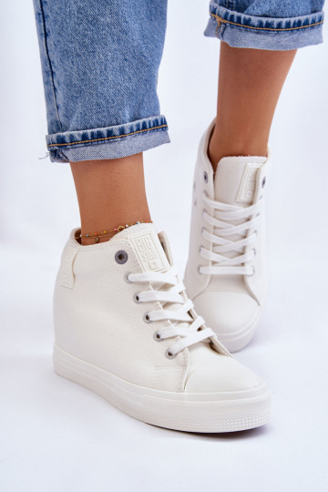 chaussures de loisirs avec semelle Big Star LL274035 couleur blanche 2