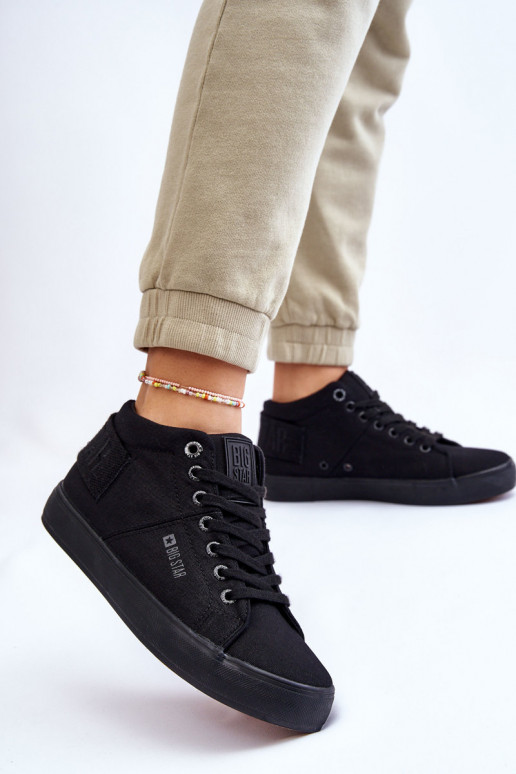 Chaussures de loisirs modèle classique avec semelle Big Star LL274001 couleur noire Chaussures de loisirs modèle classique avec semelle Big Star LL274001 couleur noire