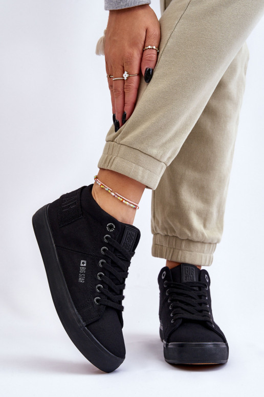 Chaussures de loisirs modèle classique avec semelle Big Star LL274001 couleur noire Chaussures de loisirs modèle classique avec semelle Big Star LL274001 couleur noire