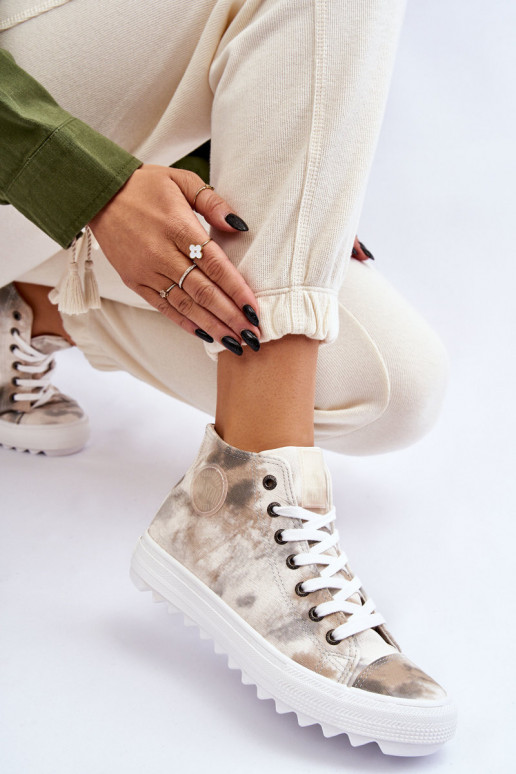 Chaussures de loisirs Big Star LL274047 Couleur blanc-vert Chaussures de loisirs Big Star LL274047 Couleur blanc-vert