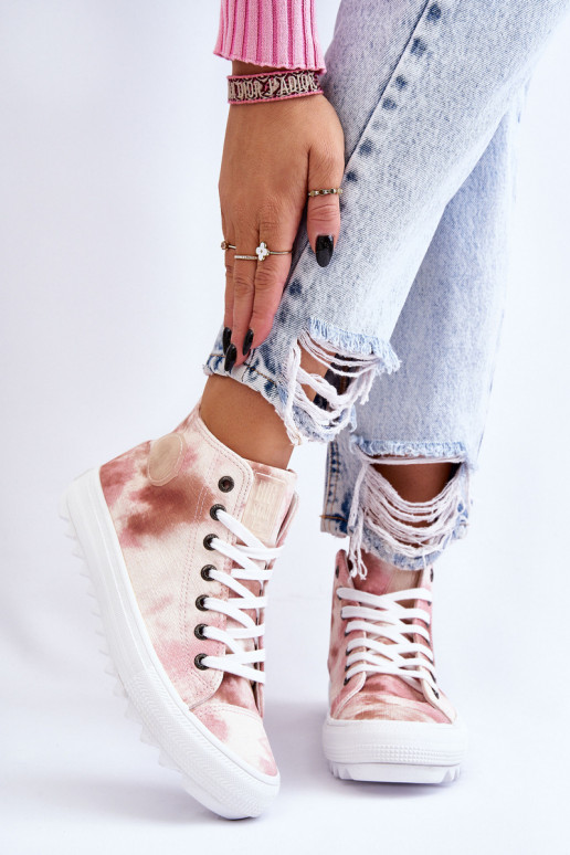 Chaussures décontractées Big Star LL274048 beige-rose Chaussures décontractées Big Star LL274048 beige-rose