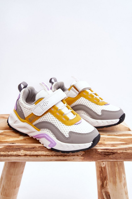 Baskets enfant à fermetures adhésives Big Star JJ374257 Blanc-jaune Baskets enfant à fermetures adhésives Big Star JJ374257 Blanc-jaune