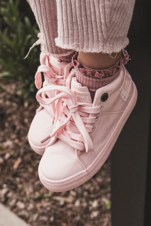 Chaussures de loisirs modèle classique pour enfants avec botte Big Star LL374003 couleur rose