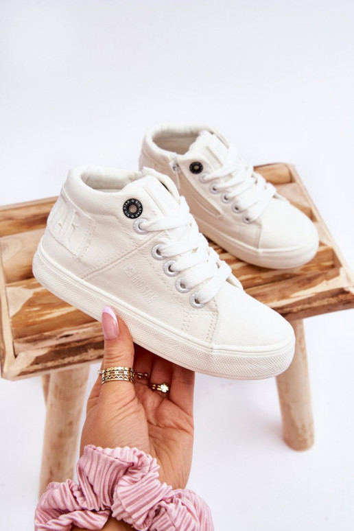 Chaussures de loisirs modèle classique pour enfants avec semelle Big Star LL374002 couleur blanche Chaussures de loisirs modèle classique pour enfants avec semelle Big Star LL374002 couleur blanche