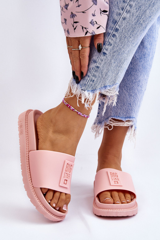 Chaussons Big Star LL274425 Nuance rose clair