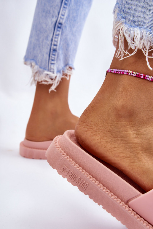 Chaussons Big Star LL274425 Nuance rose clair